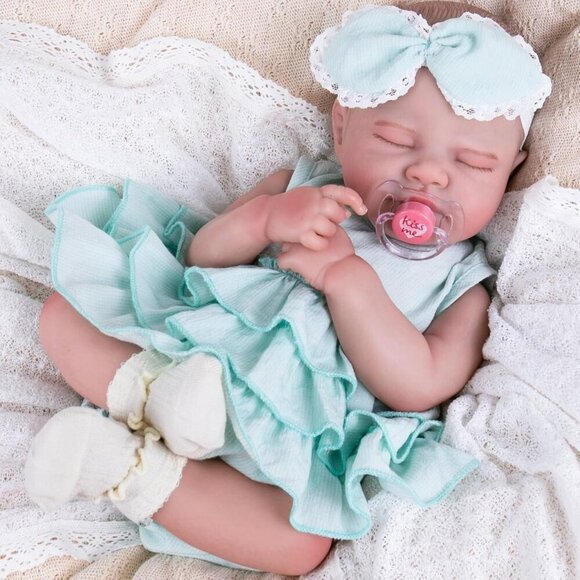 20 '' Sleeping Realistic Newborn Baby Girl with Doll Accessories for Girls 3+ - Picture 1 of 7